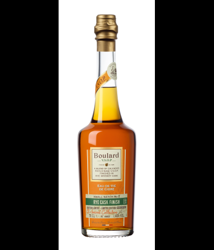 Boulard V.S.O.P. Calvados Rye Whiskey Cask Finish, op voorraad bij slijterij t Bockje in Bathmen