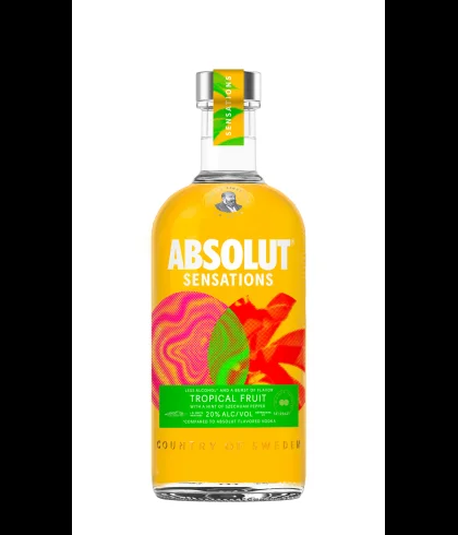 Fles Absolut Sensations, wodka, op voorraad bij slijterij t Bockje in Bathmen