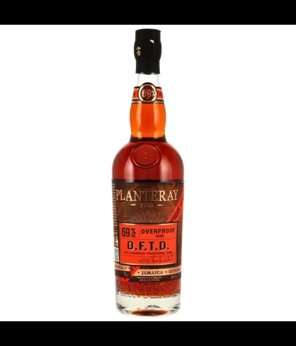 Fles Planteray Rum O.F.T.D. Overproof, rum, op voorraad bij slijterij t Bockje in Bathmen