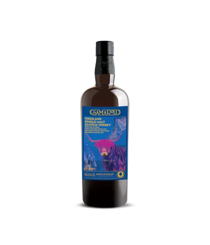 Fles Samaroli 2002 Ardmore Edition 2023 #289, geturfde Highland single malt van de Ardmore-distilleerderij, op voorraad bij slijterij t Bockje in Bathmen