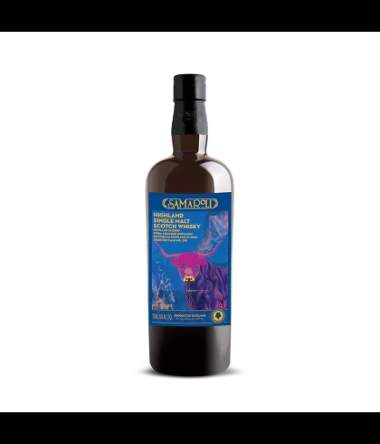 Fles Samaroli 2002 Ardmore Edition 2023 #289, geturfde Highland single malt van de Ardmore-distilleerderij, op voorraad bij slijterij t Bockje in Bathmen