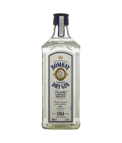 Fles Bombay Dry Gin, gin, op voorraad bij slijterij ’t Bockje in Bathmen