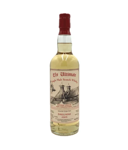 Fles The Ultimate Dailuaine 13 Years Old 2009, enkel vat gebotteld door The Ultimate uit Amersfoort, op voorraad bij slijterij t Bockje in Bathmen
