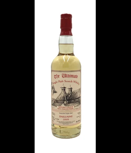 Fles The Ultimate Dailuaine 13 Years Old 2009, enkel vat gebotteld door The Ultimate uit Amersfoort, op voorraad bij slijterij t Bockje in Bathmen