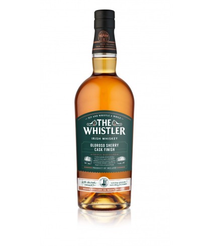 Fles The Whistler Oloroso Sherry Cask Finish, Ierse whiskey van Boann in de Boyne Valley, op voorraad bij slijterij t Bockje in Bathmen
