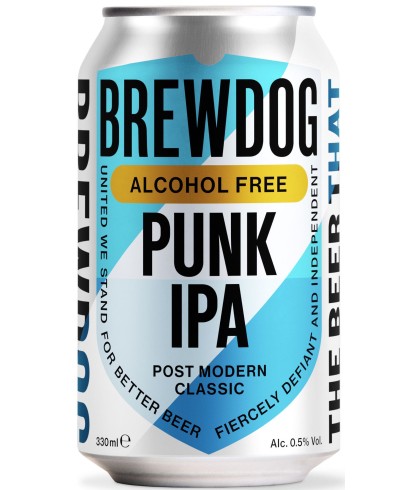 Brewdog Punk AF Alcoholvrij bier, bier op voorraad bij slijterij t Bockje in Bathmen