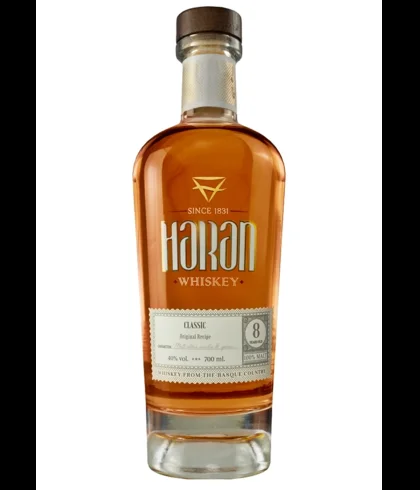 Fles Haran 8 Years Old Iberian Oak, single malt whisky, op voorraad bij slijterij t Bockje in Bathmen