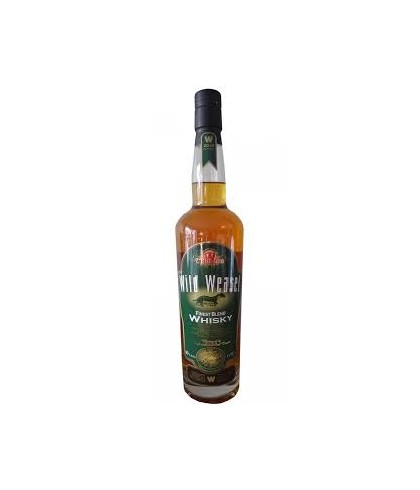 Fles Wild Weasel Blended whiskey, whisky, op voorraad bij slijterij ’t Bockje in Bathmen