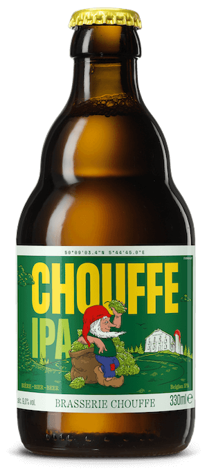 Fles Brasserie d'Achouffe Chouffe Houblon, bier van Brasserie d'Achouffe, op voorraad bij slijterij t Bockje in Bathmen
