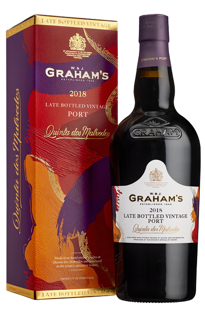 Port Graham's Quinta dos Malvedos Late Bottled Vintage Port 2018 van Graham's, op voorraad bij slijterij ’t Bockje in Bathmen