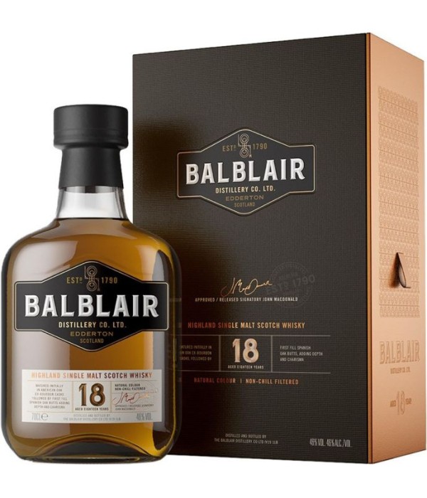Balblair 18 Years Old Single Malt Whiksy bij t Bockje in Bathmen