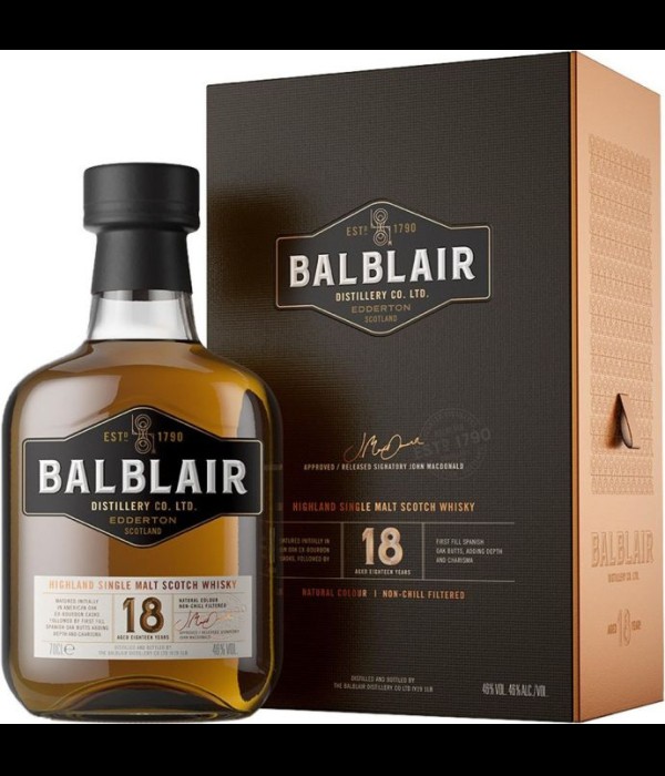 Balblair 18 Years Old Single Malt Whiksy bij t Bockje in Bathmen